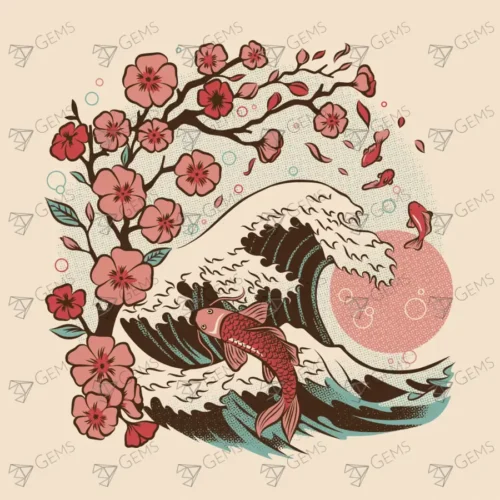 Japanese Anime Koi Flower - Tobe Fonseca (Release Paper)