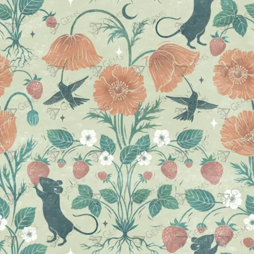 Spring Garden (Pattern) - Episodic Drawing (Release Paper) (Kopie)