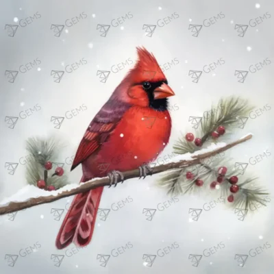 Winter Cardinal - Auclair Studios (Release Paper)