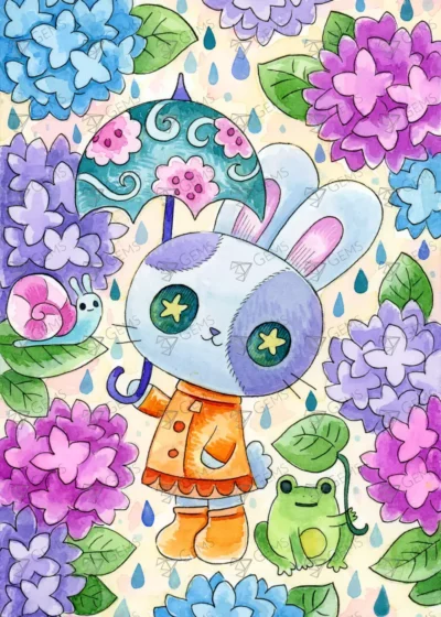Hydrangea Umbrella - Jeremiah Ketner (Release Paper)
